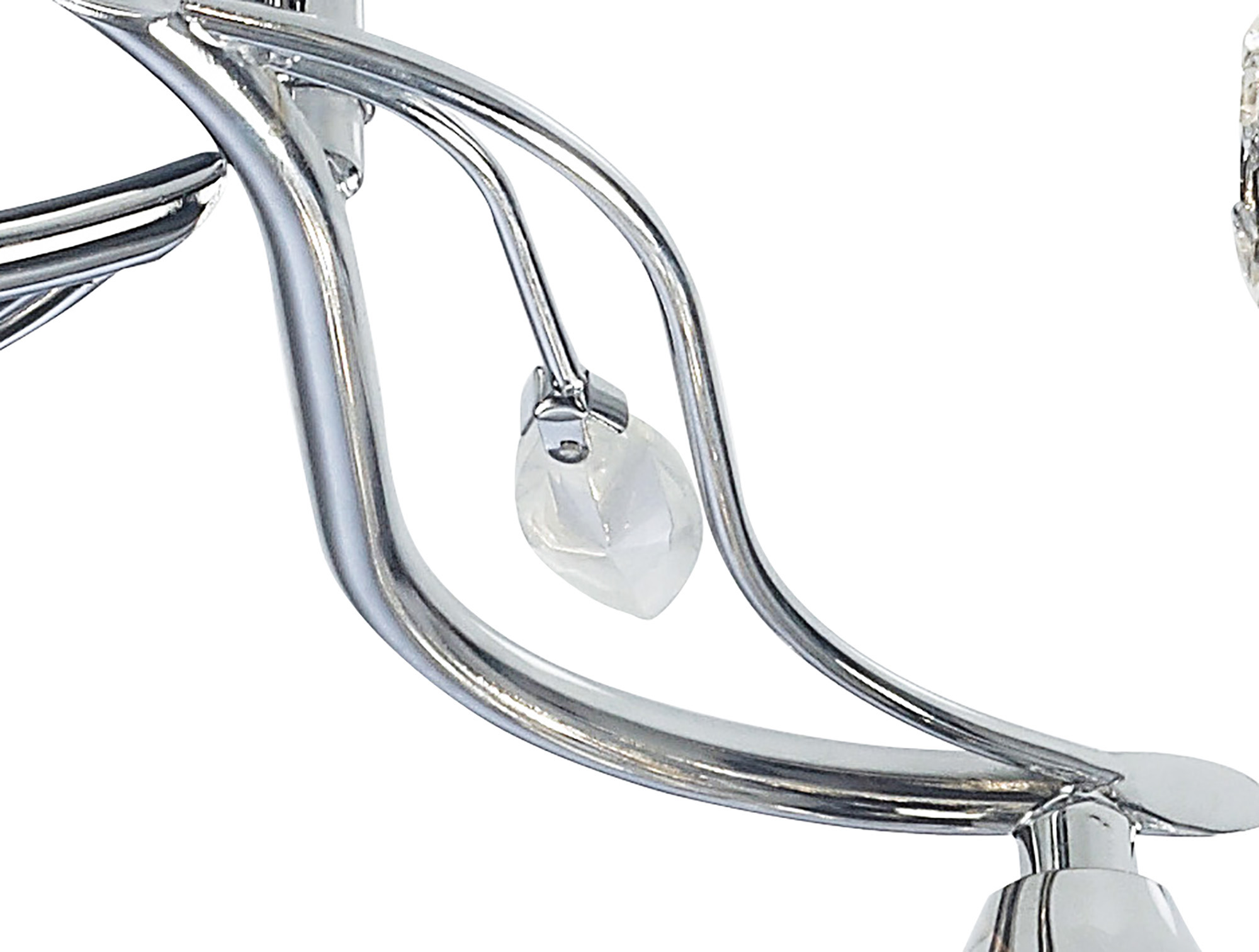 Leimo Crystal Ceiling 4 Light Polished Chrome IL30954  Diyas Leimo Polished Chrome